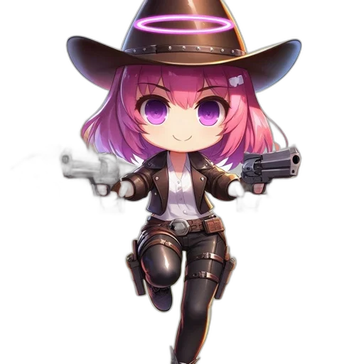 weapon, hat, staff, robot, anime, pixel art, cyberpunk, concept art transparent PNG cut-out