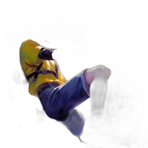 shoes, jacket, mask, robot, concept art, photorealistic, watercolor, oil painting transparent PNG cut-out