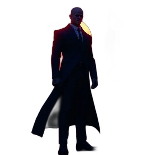 jacket, staff, concept art, cyberpunk transparent PNG cut-out