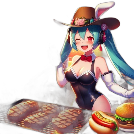 food, hat, weapon, robot, anime, pixel art, fantasy art, concept art transparent PNG cut-out