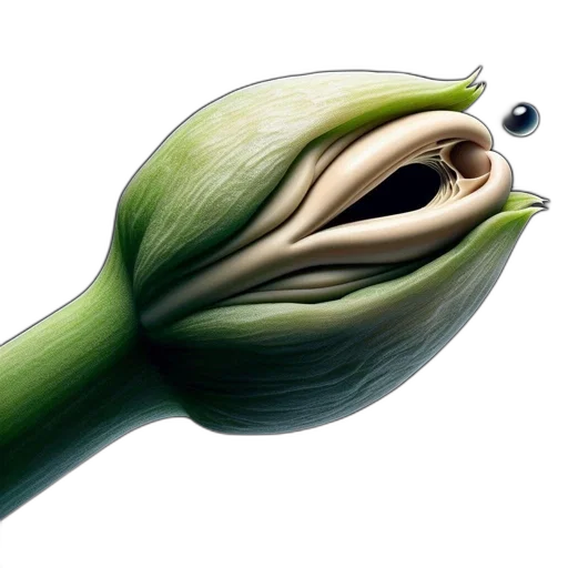 flower, creature, animal, food, concept art, photorealistic, 3d render, image transparent PNG cut-out