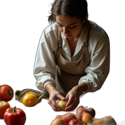 food, jewelry, staff, photorealistic transparent PNG cut-out