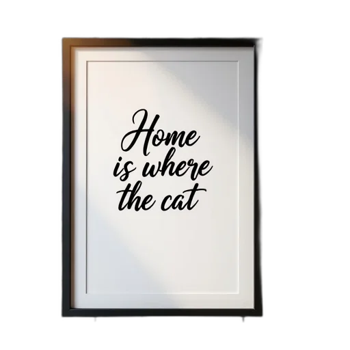 animal, furniture, watercolor, framed, picture, black, border, hanging transparent PNG cut-out