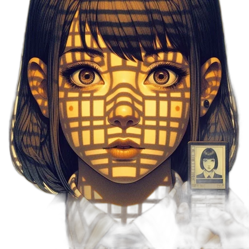face, mask, robot, jewelry, photorealistic, comic book art, concept art, cyberpunk transparent PNG cut-out