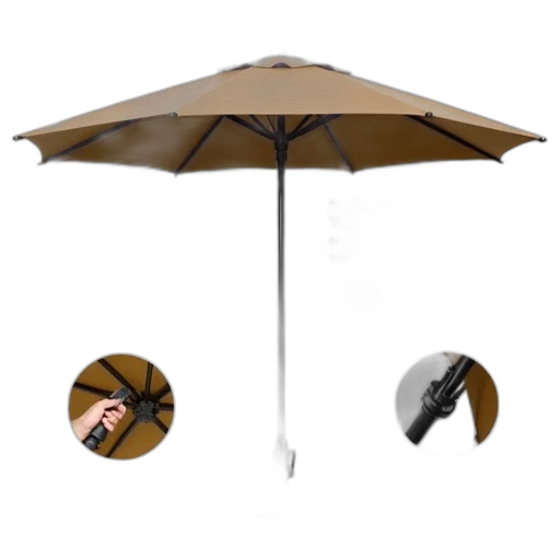 umbrella, staff, 3d render, promotional, poster, product, called, 4-point transparent PNG cut-out