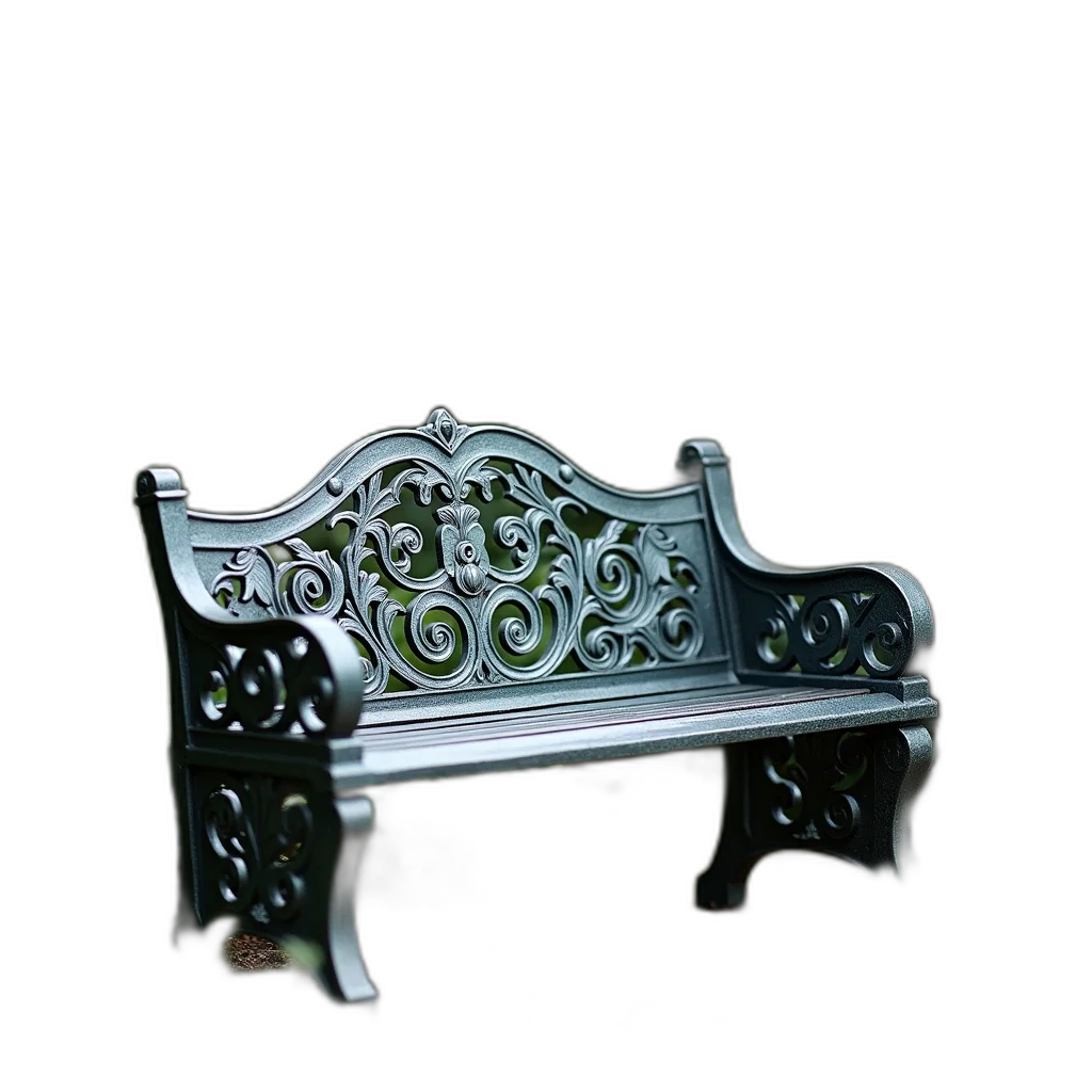 jewelry, furniture, crown, sword, 3d render, photorealistic, metal, bench transparent PNG cut-out