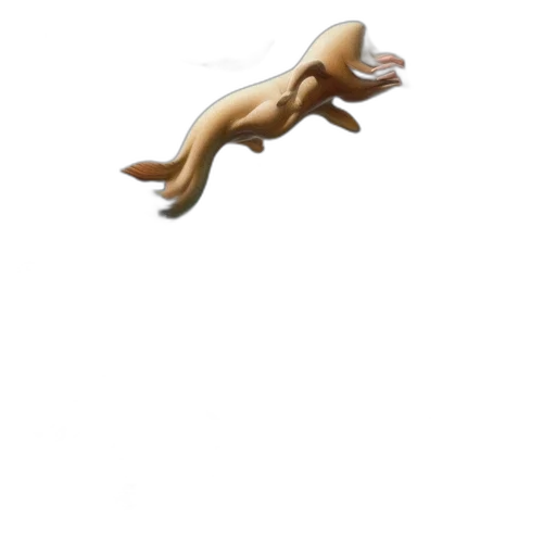 animal, creature, hair, dragon, 3d render, concept art, pixel art, photorealistic transparent PNG cut-out