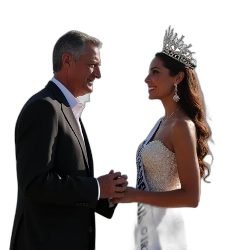 crown, dress, miss, new transparent PNG cut-out