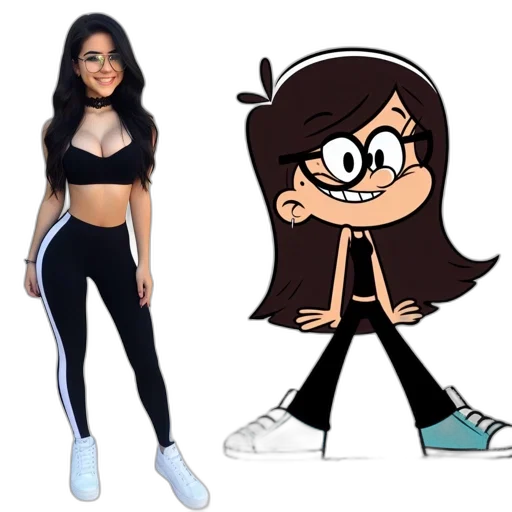 cartoon, concept art, anime, pixel art, monochrome, dark, two, women transparent PNG cut-out