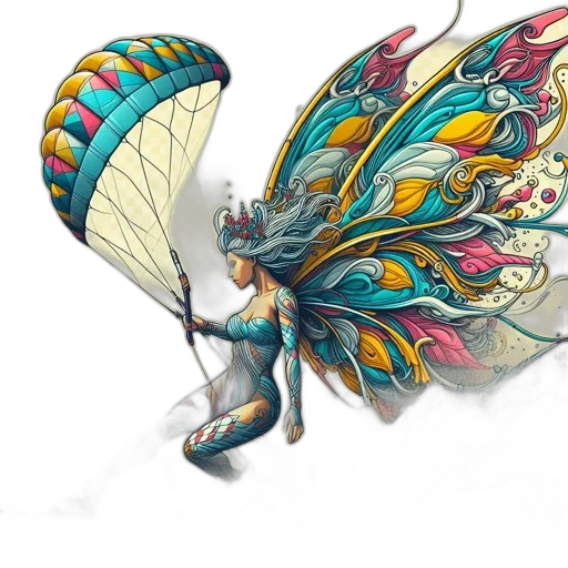 umbrella, dragon, jewelry, staff, fantasy art, concept art, 3d render, photorealistic transparent PNG cut-out
