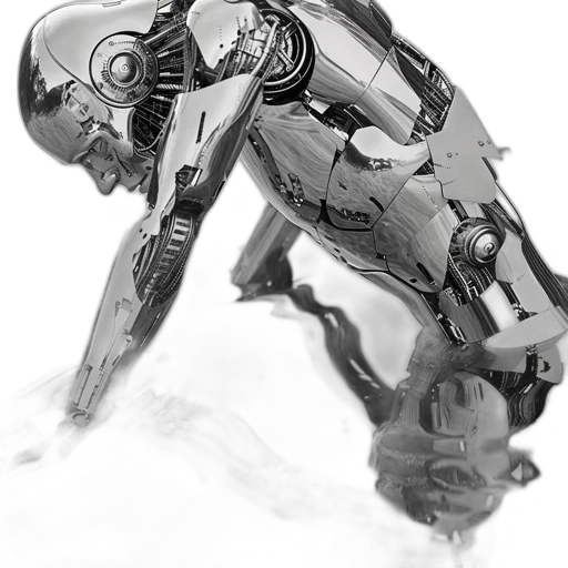 robot, weapon, creature, animal, concept art, cyberpunk, comic book art, 3d render transparent PNG cut-out
