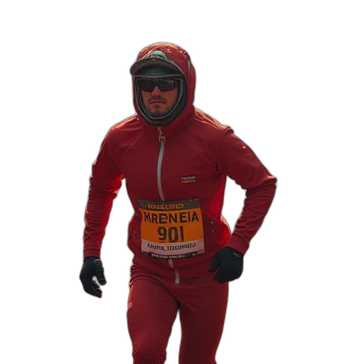 jacket, mask, robot, 3d render transparent PNG cut-out