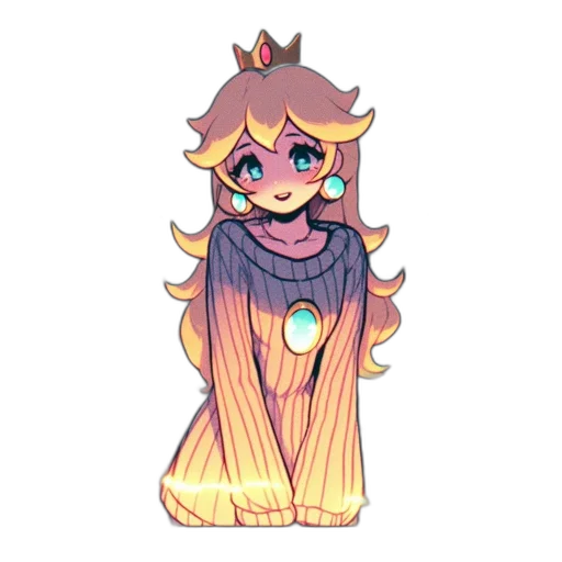 crown, dress, staff, creature, pixel art, concept art, watercolor, fantasy art transparent PNG cut-out