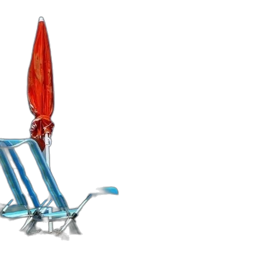 weapon, umbrella, staff, sword, 3d render, concept art, blue, beach transparent PNG cut-out