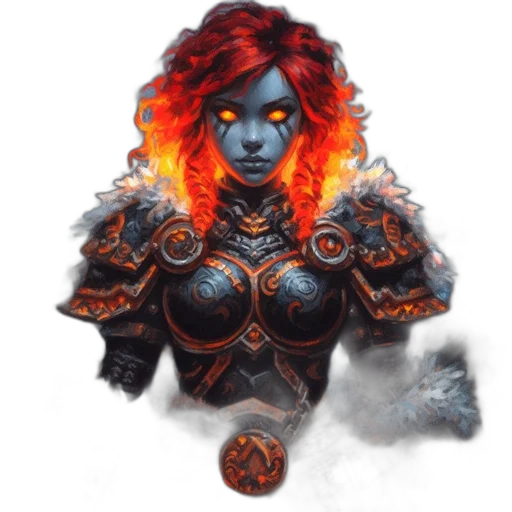 face, staff, fantasy art, concept art, pixel art, comic book art, fire, dark transparent PNG cut-out