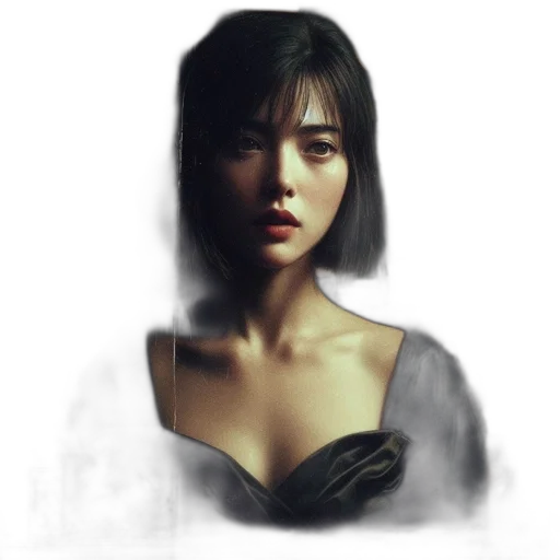 face, dress, mask, robot, photorealistic, concept art, fantasy art, oil painting transparent PNG cut-out