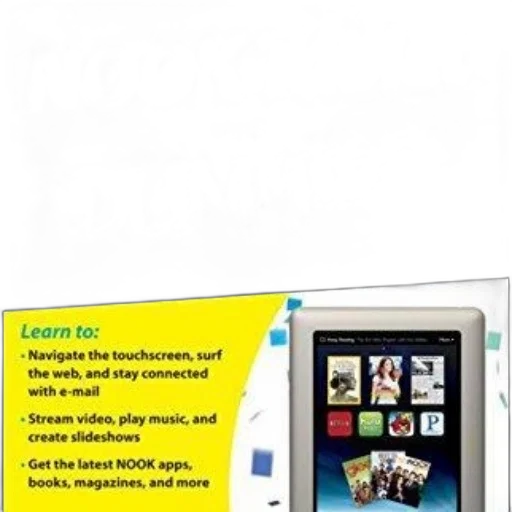 book, cover, titled, nook, tablet, dummies, black, yellow transparent PNG cut-out