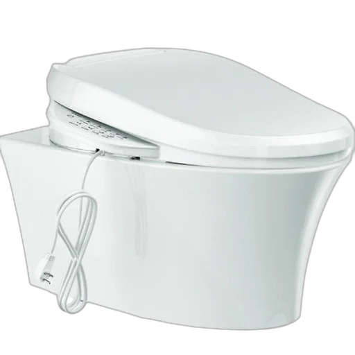 furniture, crown, modern, white, electric, bidet, toilet, sleek transparent PNG cut-out