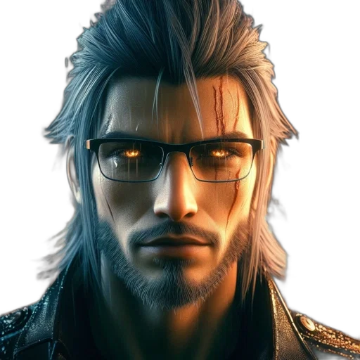 face, jacket, hair, cyberpunk, photorealistic, concept art, 3d render, man transparent PNG cut-out