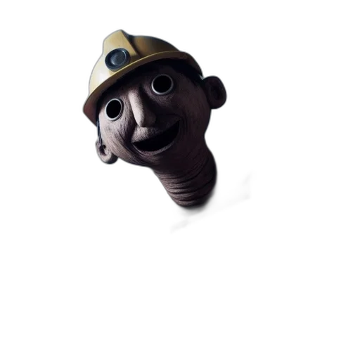staff, hat, mask, face, 3d render, concept art, photorealistic, cartoon transparent PNG cut-out
