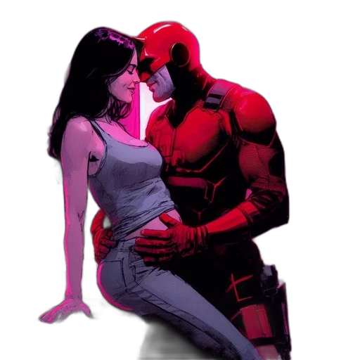 mask, comic book art, concept art, pixel art, neon lights, fire, red, room transparent PNG cut-out