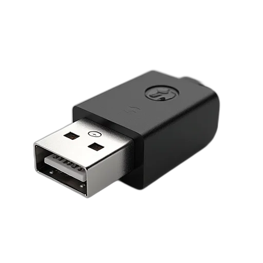 3d render, new, silver, black, usb, 4pin, power, jack transparent PNG cut-out