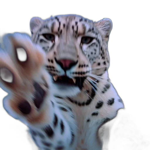 animal, creature, robot, weapon, 3d render, photorealistic, concept art, vaporwave transparent PNG cut-out