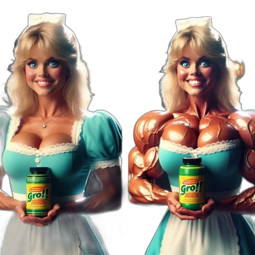 bottle, dress, 3d render, photorealistic, concept art, comic book art, comparison, photo transparent PNG cut-out