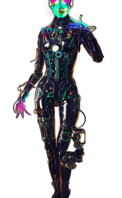 robot, staff, dress, jewelry transparent PNG cut-out