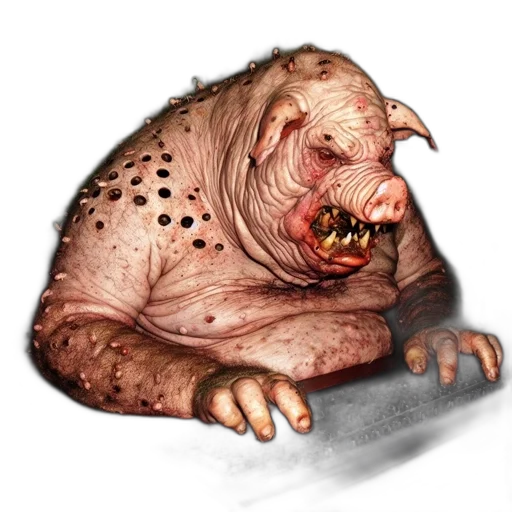 creature, animal, face, concept art, photorealistic, fantasy art, 3d render, unusual transparent PNG cut-out