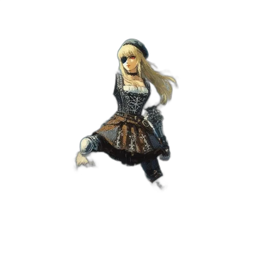 dress, staff, weapon, sword, 3d render, fantasy art, concept art, pixel art transparent PNG cut-out