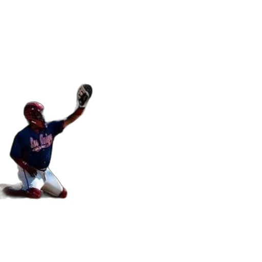 baseball, player, red, uniform, preparing, hit, ball, while transparent PNG cut-out
