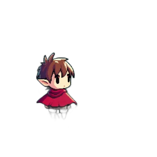 staff, hat, creature, jacket, pixel art, concept art, anime, 3d render transparent PNG cut-out
