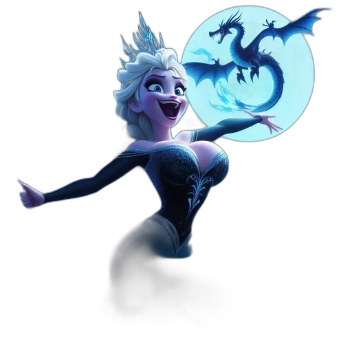 dragon, creature, staff, mask, concept art, 3d render, fantasy art, cartoon transparent PNG cut-out