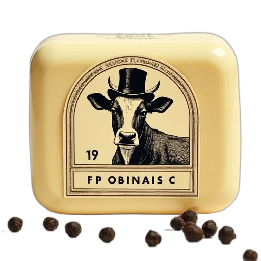 food, package, sublime, flavoured, butter, bearnaise, displayed, stylized transparent PNG cut-out