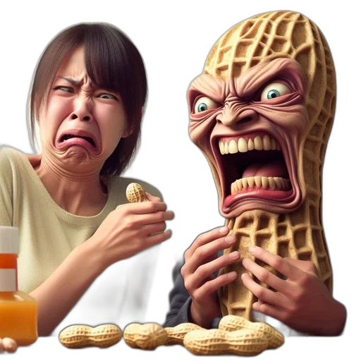 food, creature, photorealistic, 3d render, concept art, amusing, illustration, features transparent PNG cut-out
