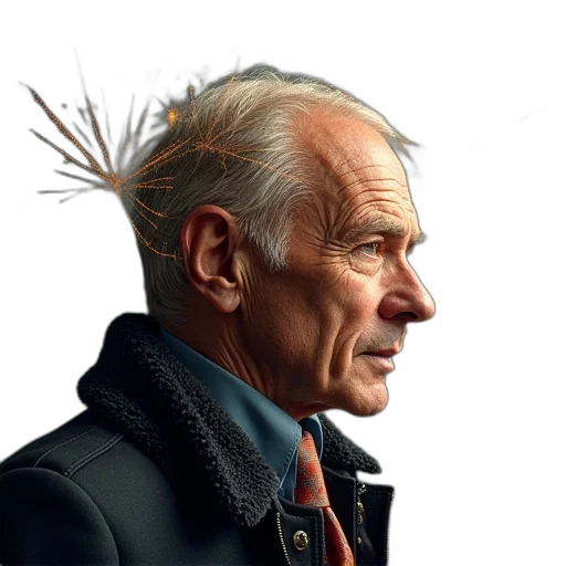 jacket, hair, face, hat transparent PNG cut-out