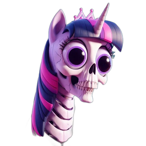 crown, staff, weapon, animal, fantasy art, concept art, vaporwave, 3d render transparent PNG cut-out