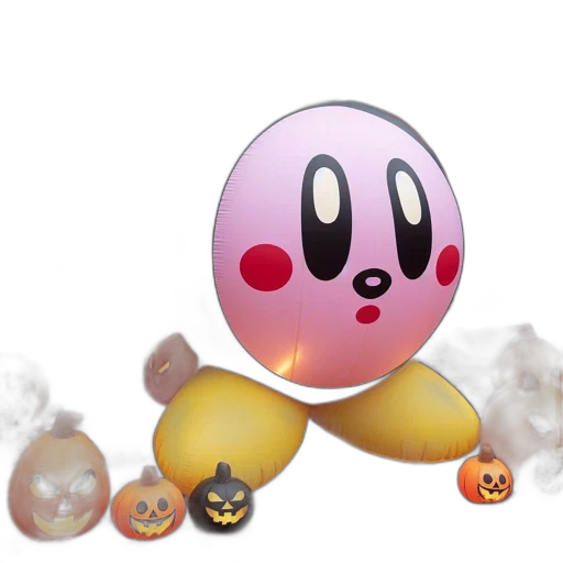mask, animal, creature, weapon, 3d render, concept art, pastel, inflatable transparent PNG cut-out