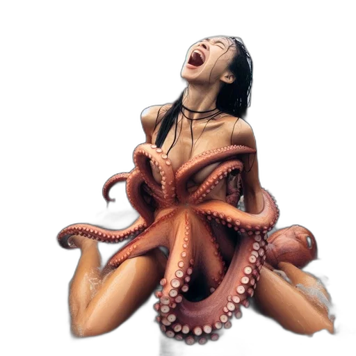 creature, animal, dress, concept art, photorealistic, 3d render, fantasy art, underwater transparent PNG cut-out