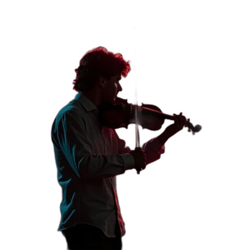 staff, 3d render, person, playing, his, fiddles, rolling, stones transparent PNG cut-out