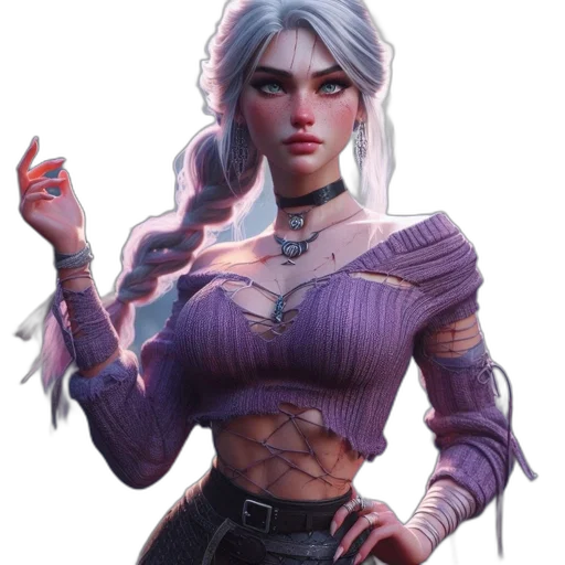 jacket, staff, face, fantasy art, concept art, cyberpunk, comic book art, dark transparent PNG cut-out
