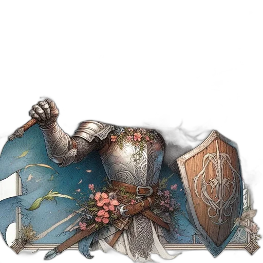 sword, weapon, crown, staff, fantasy art, concept art, watercolor, photorealistic transparent PNG cut-out