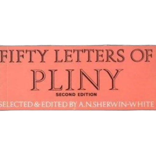 cover, fifty, letters, pliny, sherwin-white, featuring, red, background transparent PNG cut-out