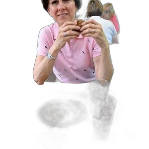 food, face, creature, jewelry, photorealistic, concept art, woman, enjoys transparent PNG cut-out