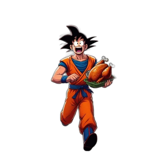 staff, concept art, comic book art, cartoon, pixel art, dragon, ball-inspired, scene transparent PNG cut-out