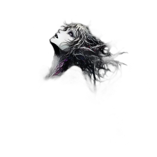 hair, face, creature, mask, photorealistic, pencil sketch, fantasy art, comic book art transparent PNG cut-out