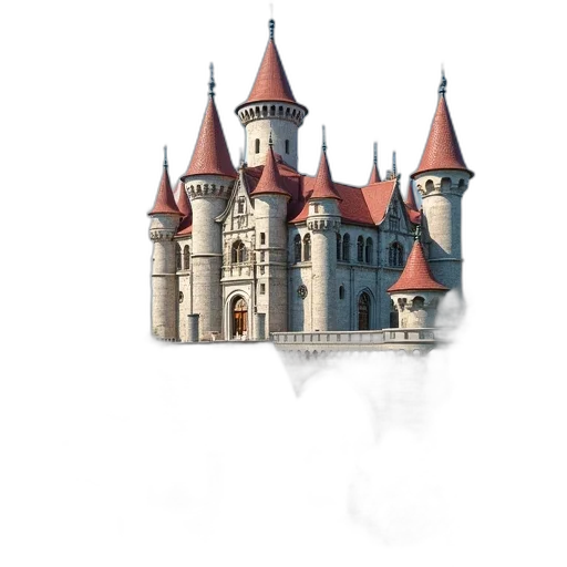 crown, building, staff, furniture, 3d render, concept art, fantasy art, pixel art transparent PNG cut-out