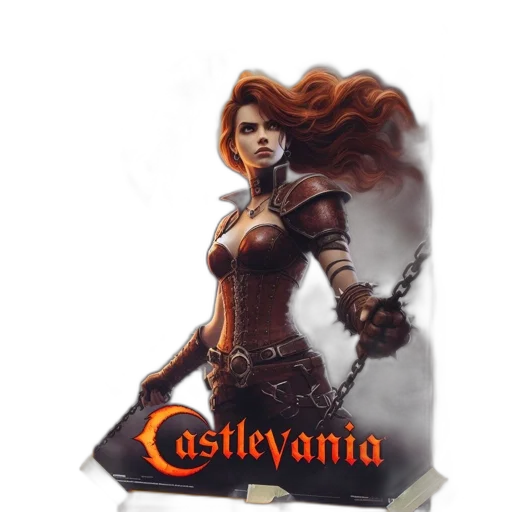 fantasy art, concept art, comic book art, pixel art, poster, castlevania, game, featuring transparent PNG cut-out