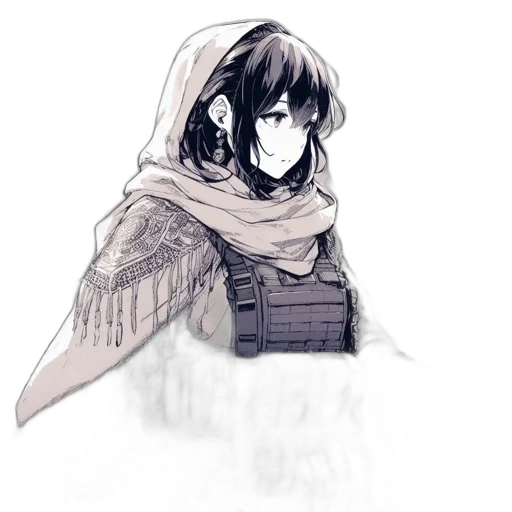 jacket, mask, face, weapon transparent PNG cut-out